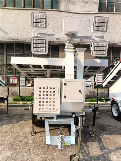 SM05 saulės šviesos bokštas su 3KW dyzeliniu generatoriumi